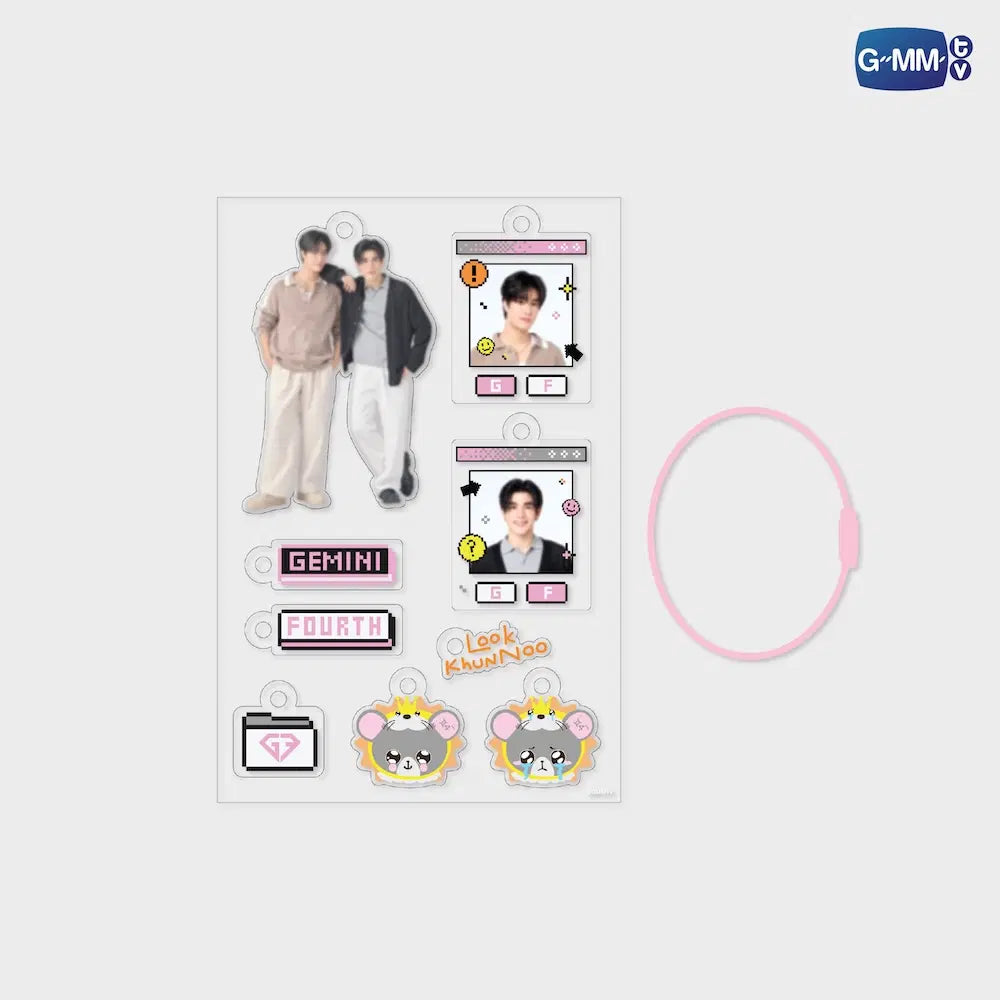 GEMINIFOURTH CUSTOMIZABLE ACRYLIC KEYCHAIN
