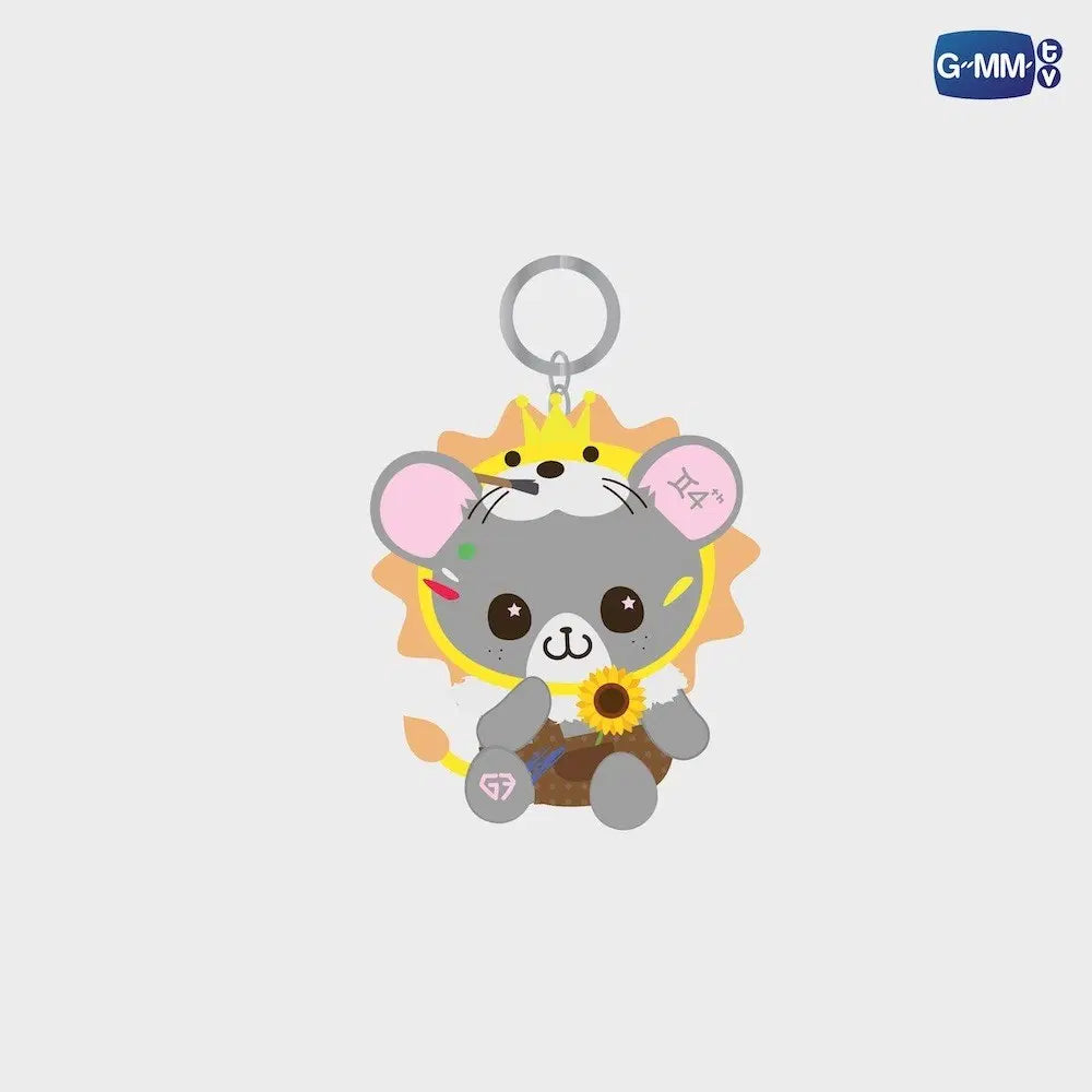 [PREORDER] LOOK KHUNNOO LITTLE ARTIST MAGNETIC DOLL KEYCHAIN (GEMINI VERSION)